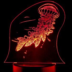 Jellyfish LED light color changing night light‎